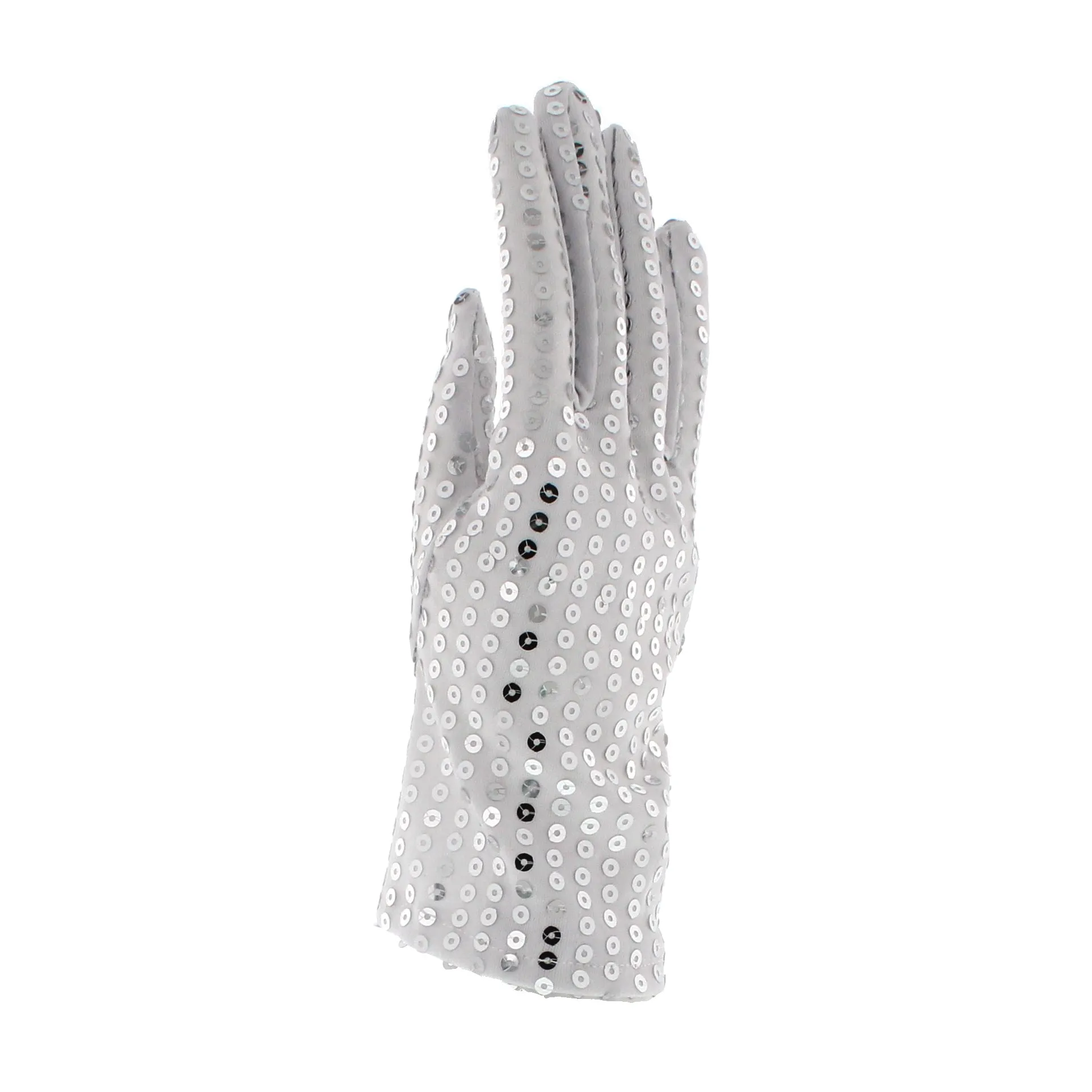 Pair of White Sequin Gloves