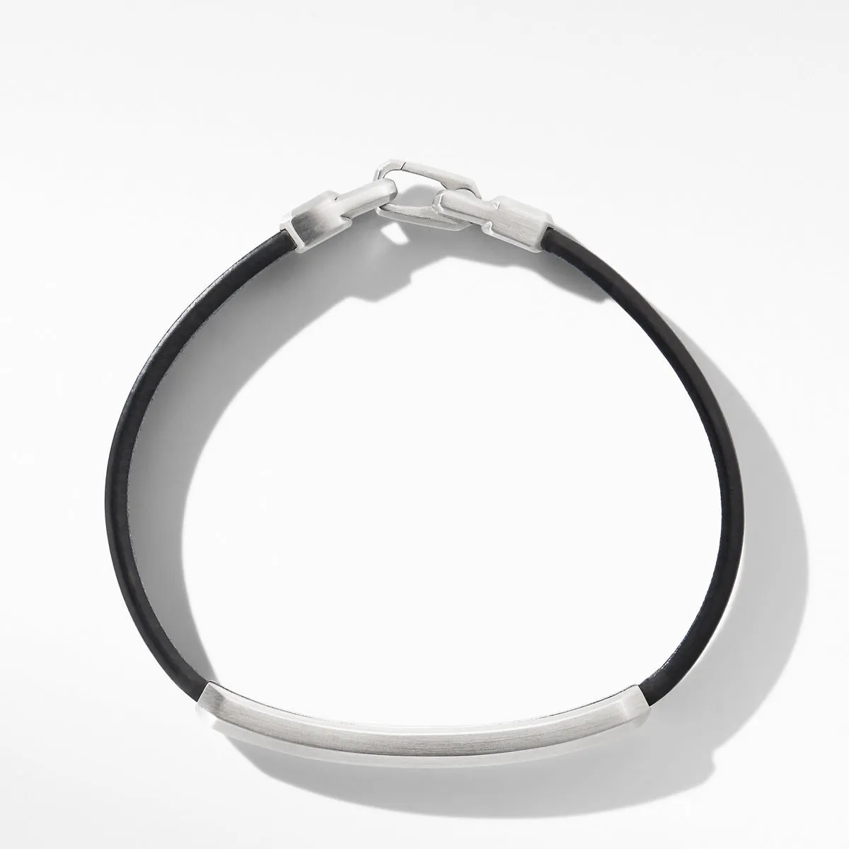 Pave Leather ID Bracelet with Sapphires