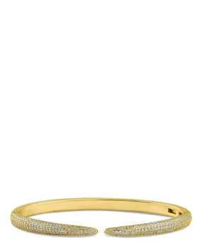 Pave Pointed Hinge Bangle