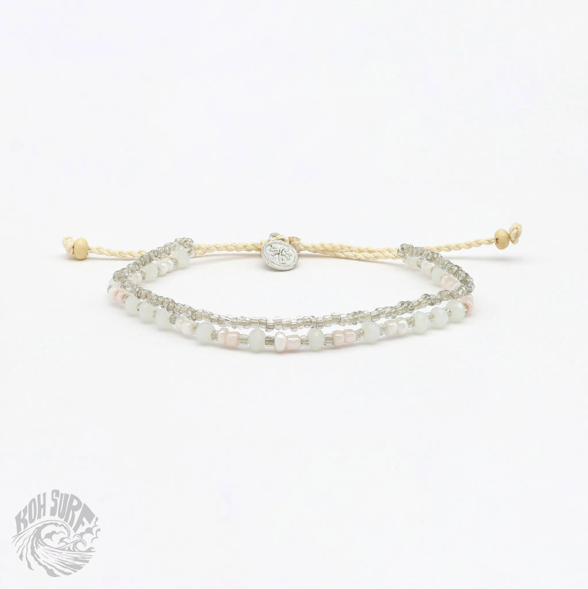 Pineapple Island -  Kanawa Beach Beaded Bracelet, Surf Bracelet by Koh Surf : Spring Tones