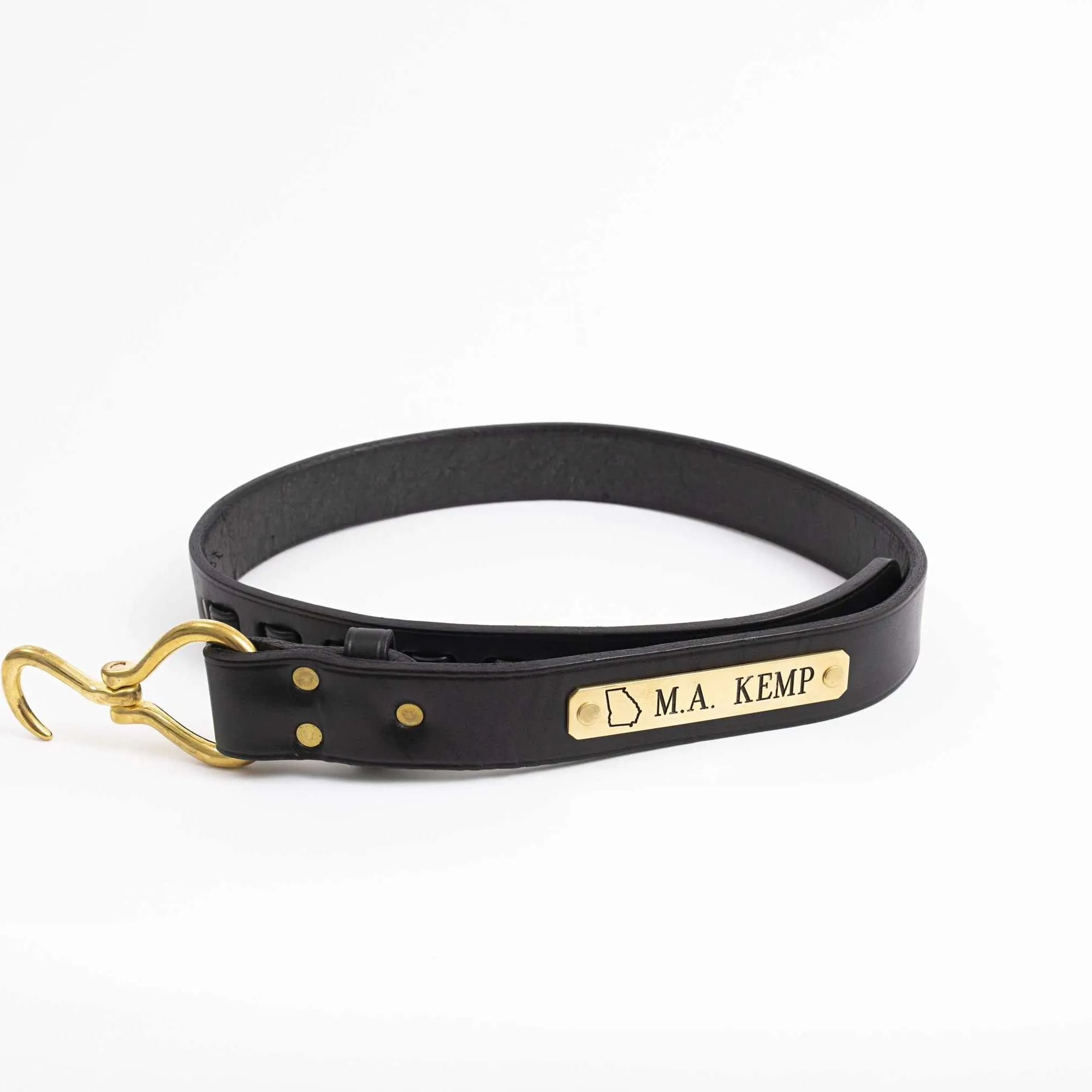 Premium Black Hoof Pick Belt with Brass