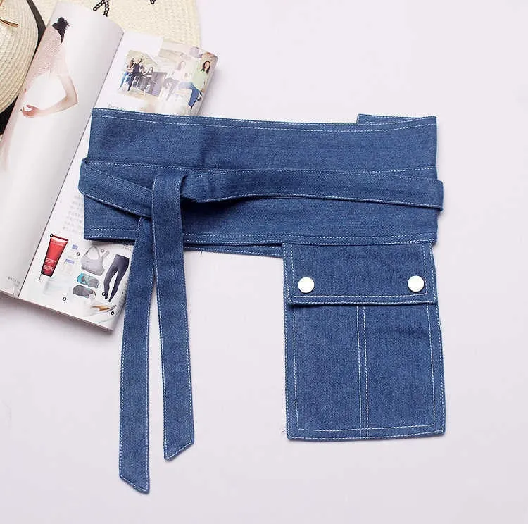 Premium Handmade Denim Pocket Waist Belt