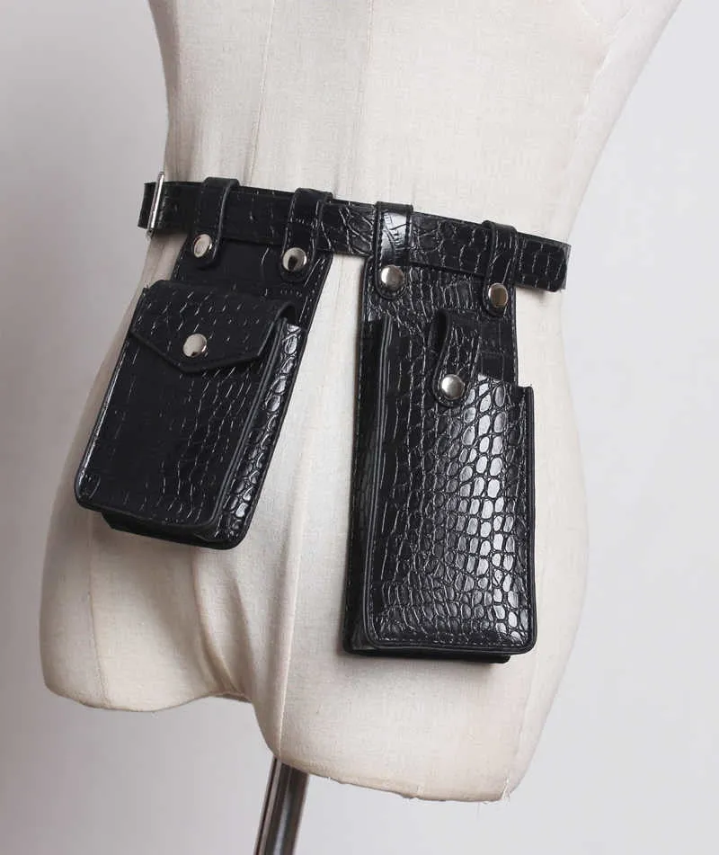 Premium Handmade Faux Leather Mini Bag Belt