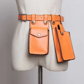 Premium Handmade Faux Leather Mini Bag Belt