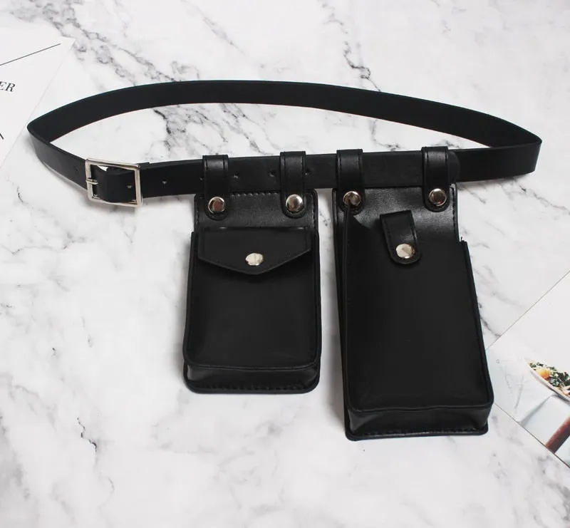 Premium Handmade Faux Leather Mini Bag Belt