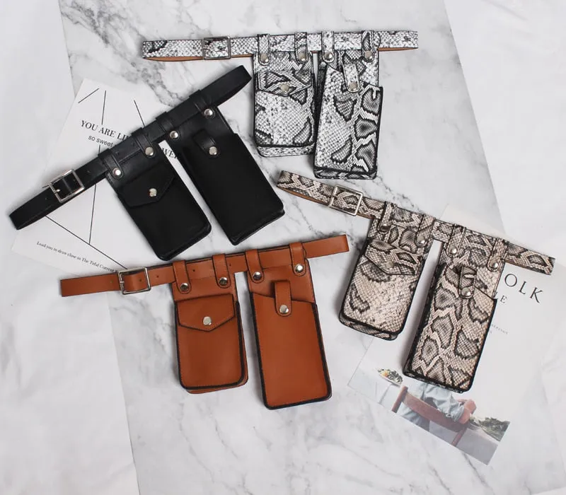 Premium Handmade Faux Leather Mini Bag Belt