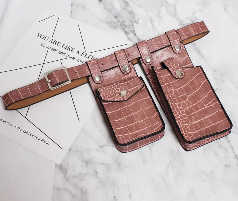 Premium Handmade Faux Leather Mini Bag Belt