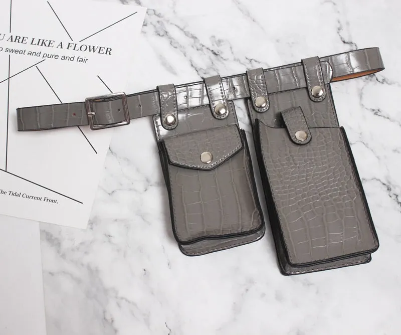 Premium Handmade Faux Leather Mini Bag Belt