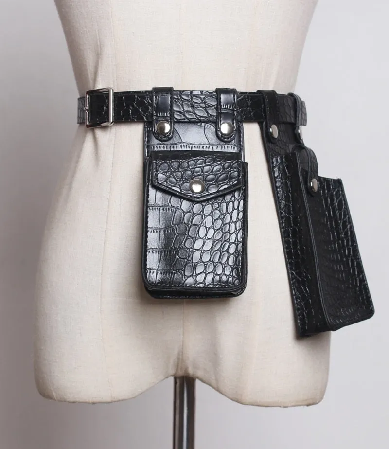 Premium Handmade Faux Leather Mini Bag Belt