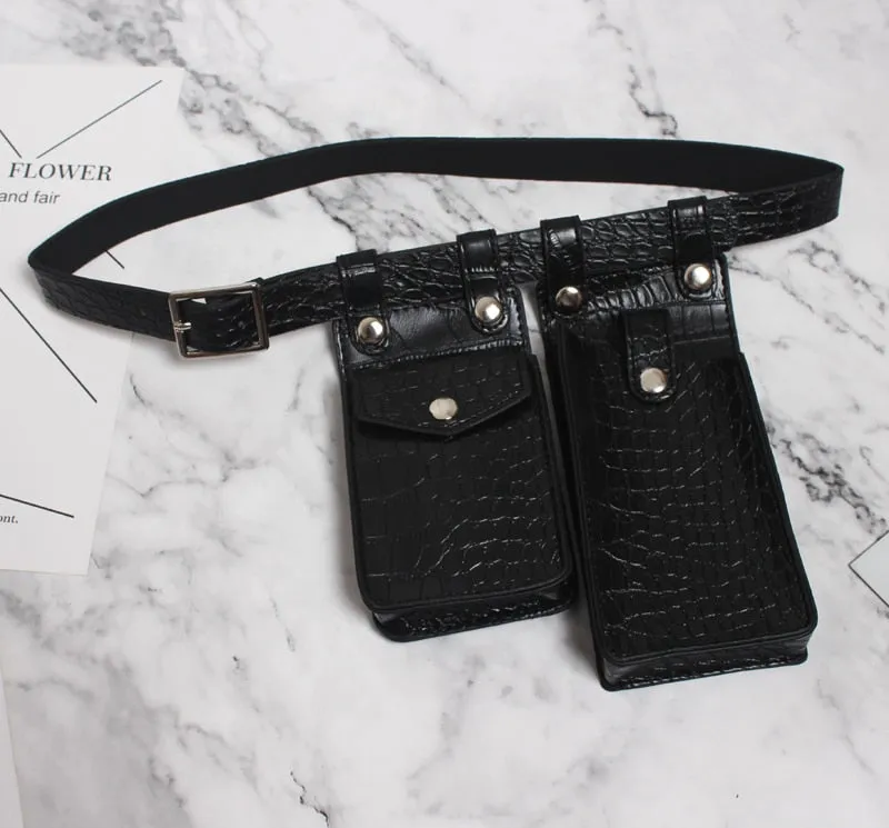 Premium Handmade Faux Leather Mini Bag Belt