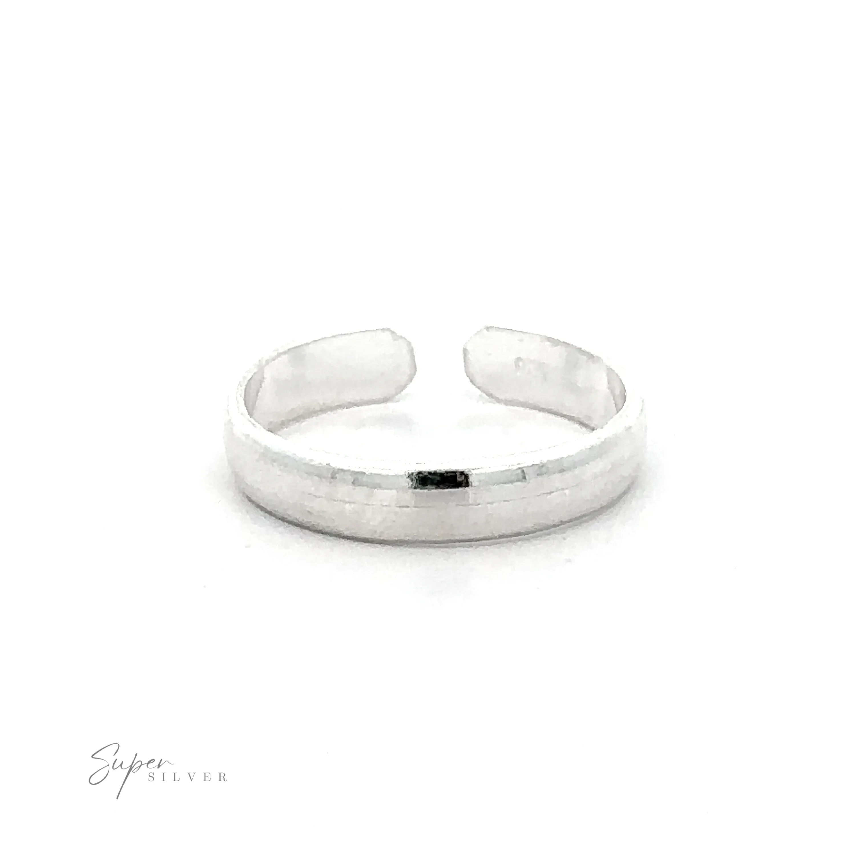 Rounded Plain Band Adjustable Toe Ring