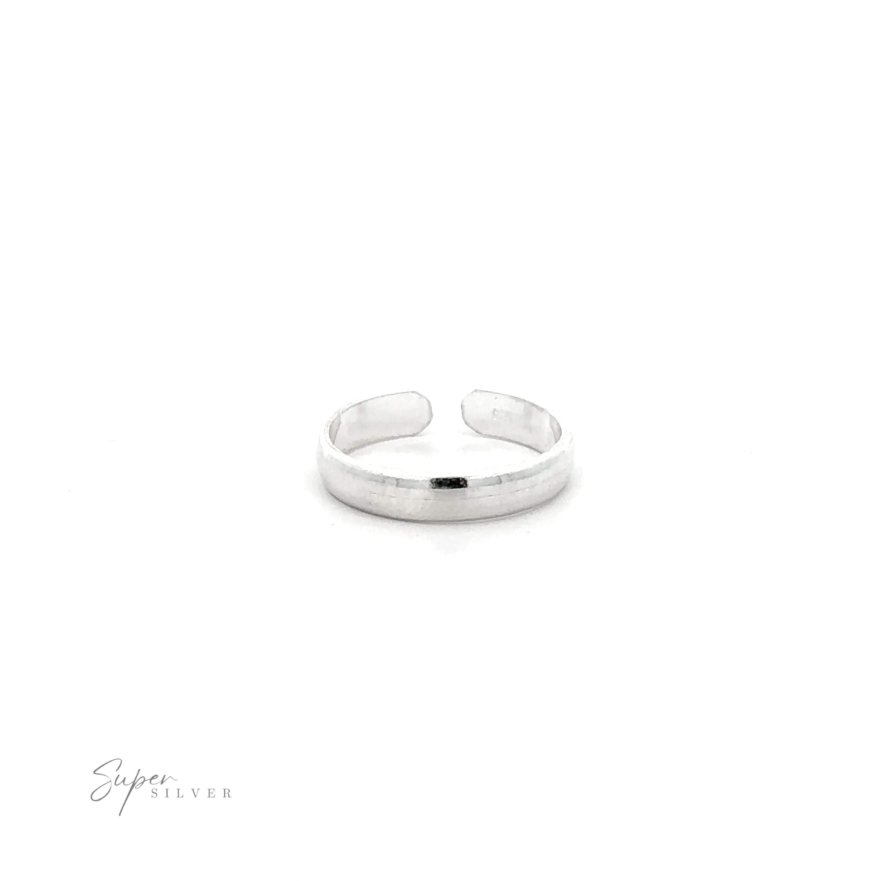 Rounded Plain Band Adjustable Toe Ring
