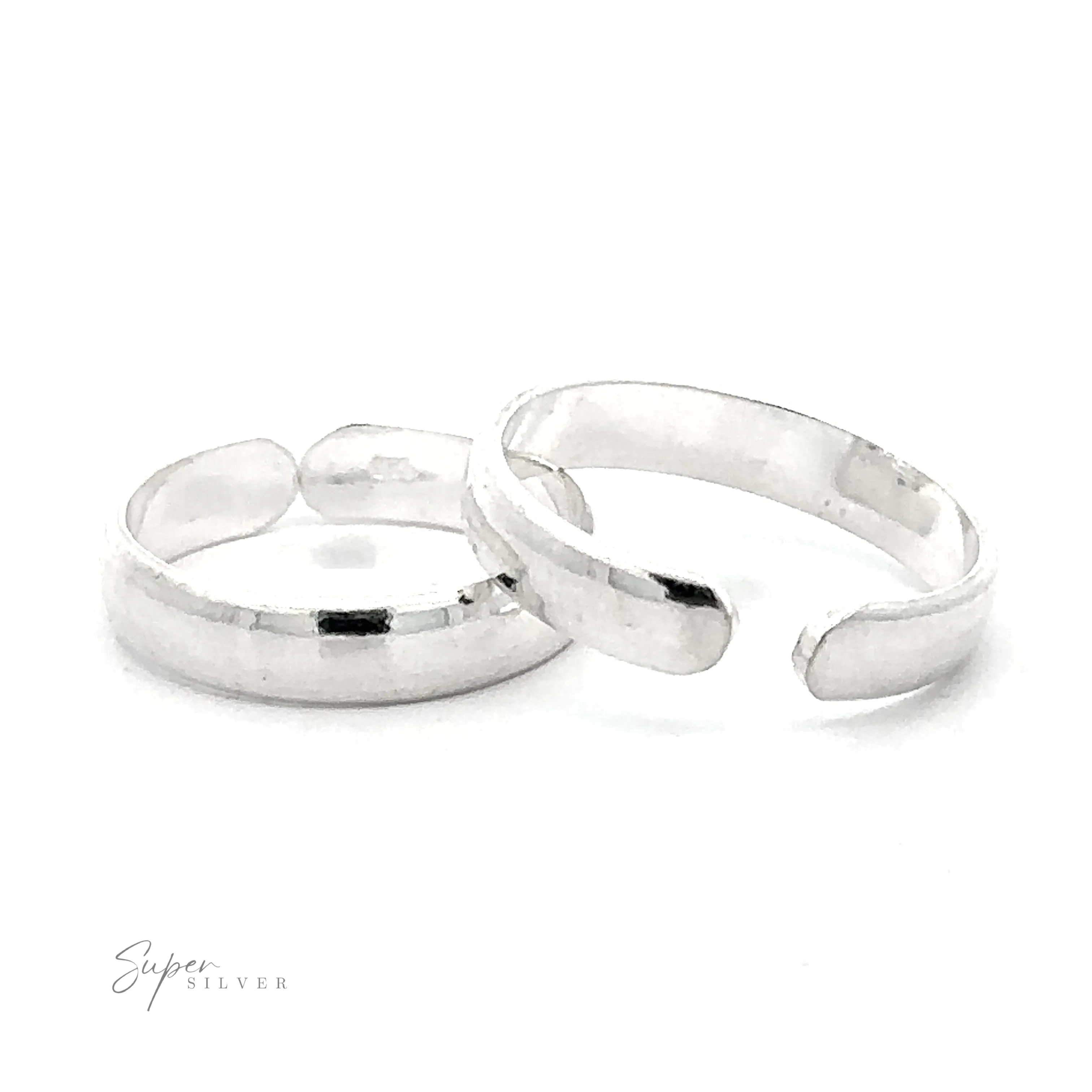 Rounded Plain Band Adjustable Toe Ring