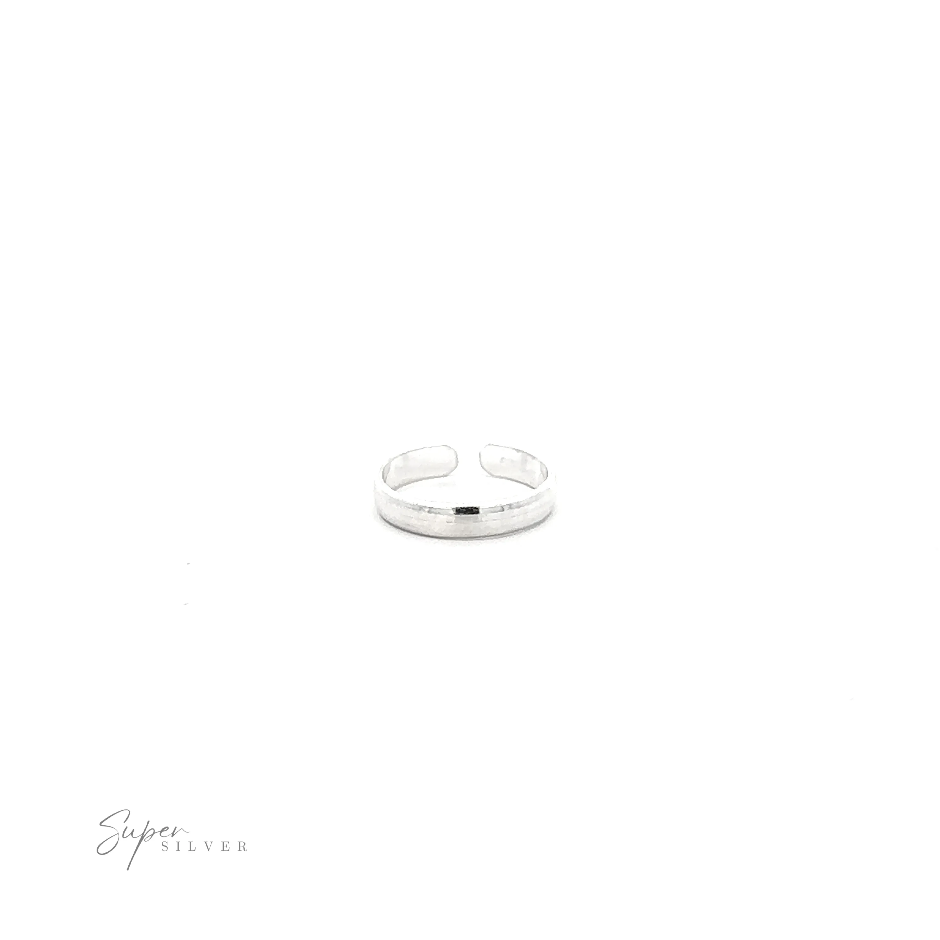 Rounded Plain Band Adjustable Toe Ring