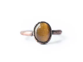SALE Tiger's eye | Simple tiger eye stacking ring