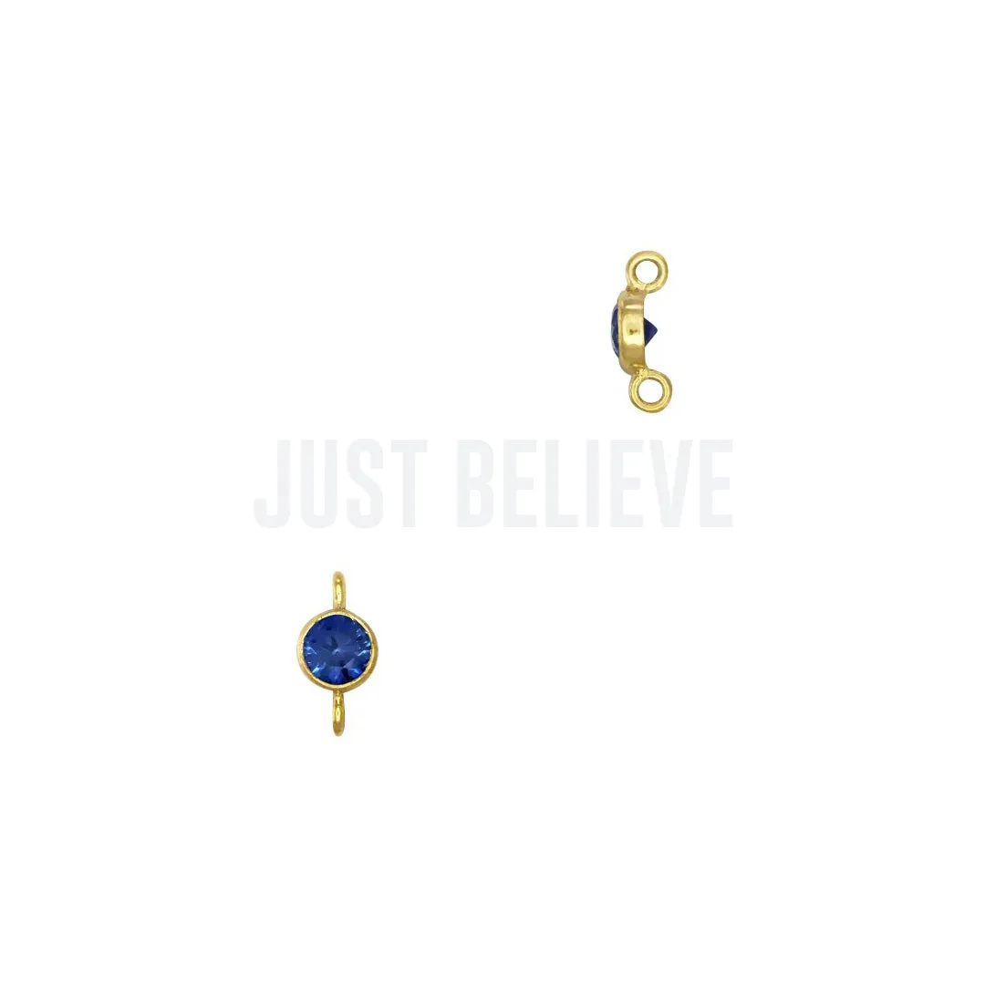 Sapphire Gold Filled - Pendent for permanent bracelet