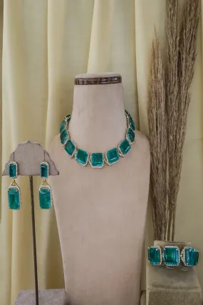Semi Precious Zircon Necklace Set