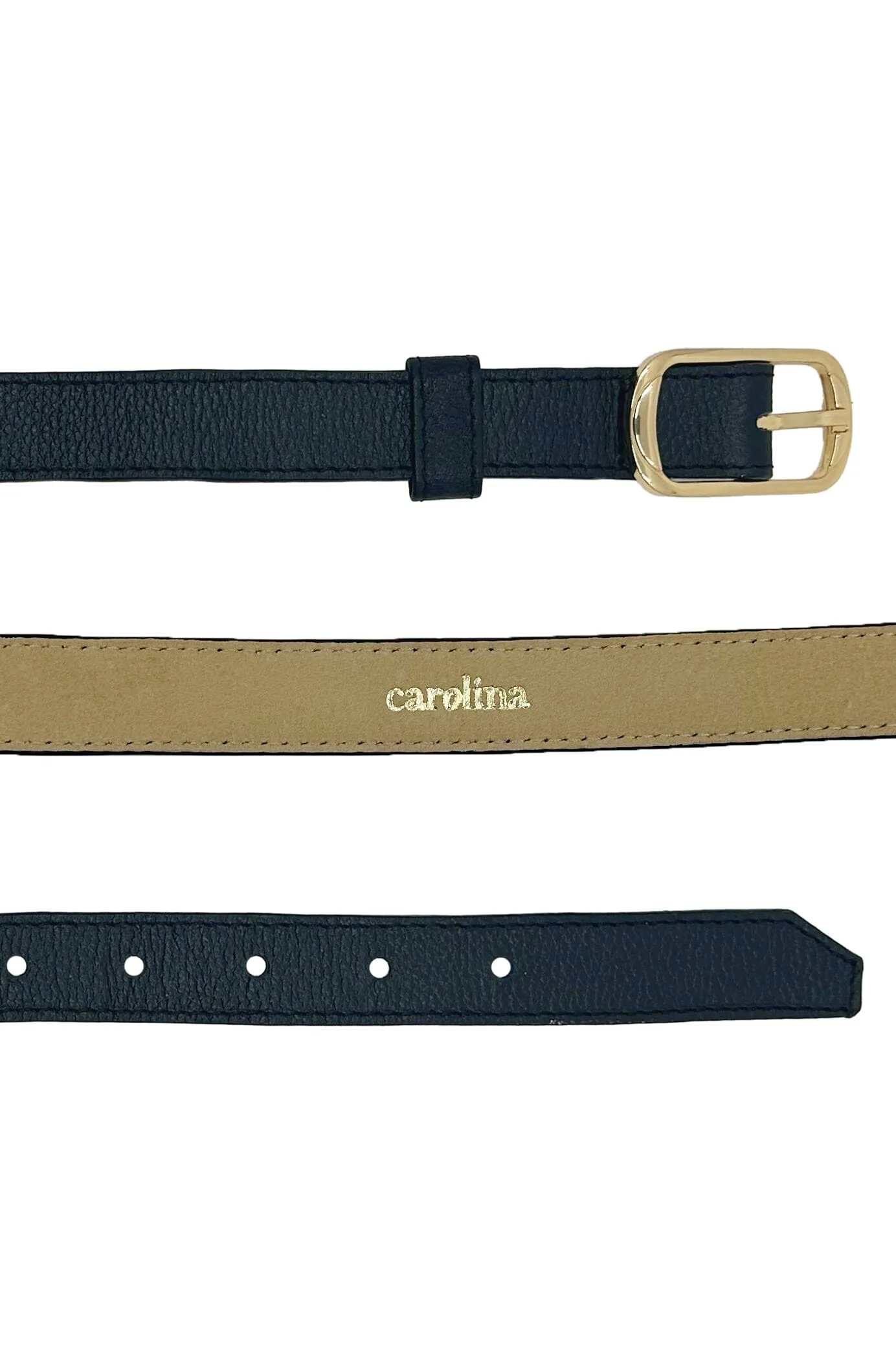 Skinny Jeans Belt Black