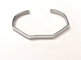 Sterling Silver Angled Cuff Bracelet