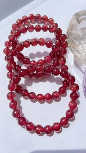 Strawberry Quartz Bracelet