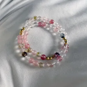 Strawberry Quartz Wrap Bracelet