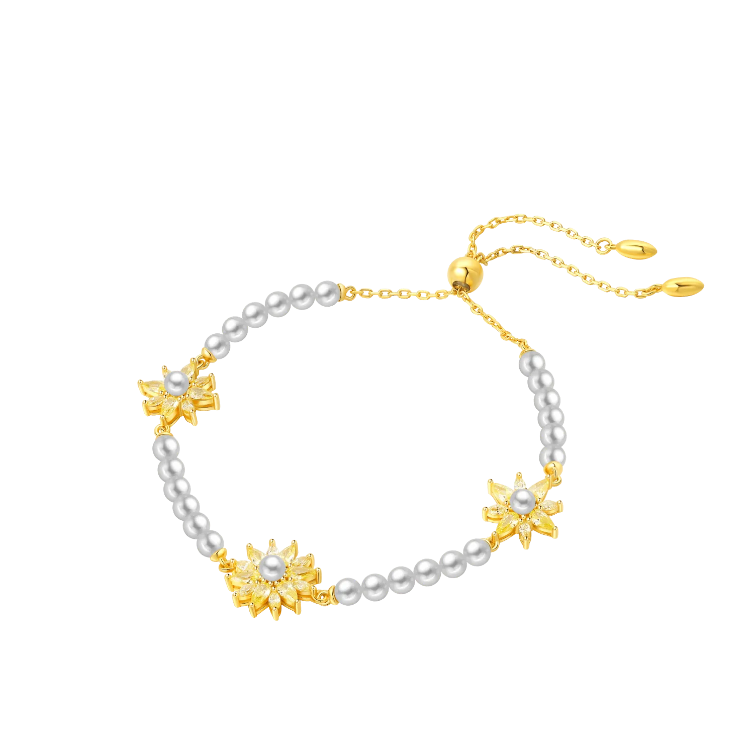 Sunflower Beaded Bracelet