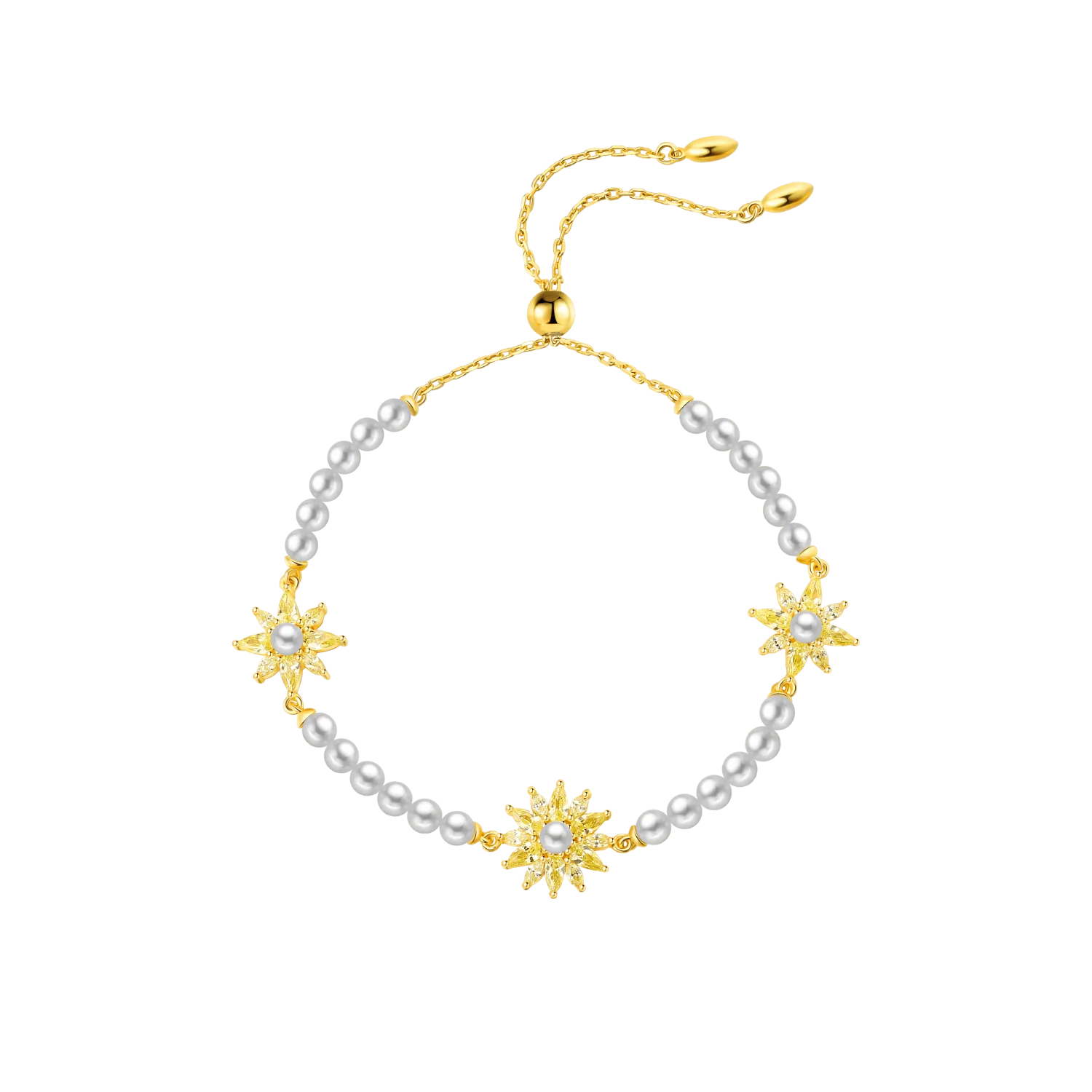 Sunflower Beaded Bracelet
