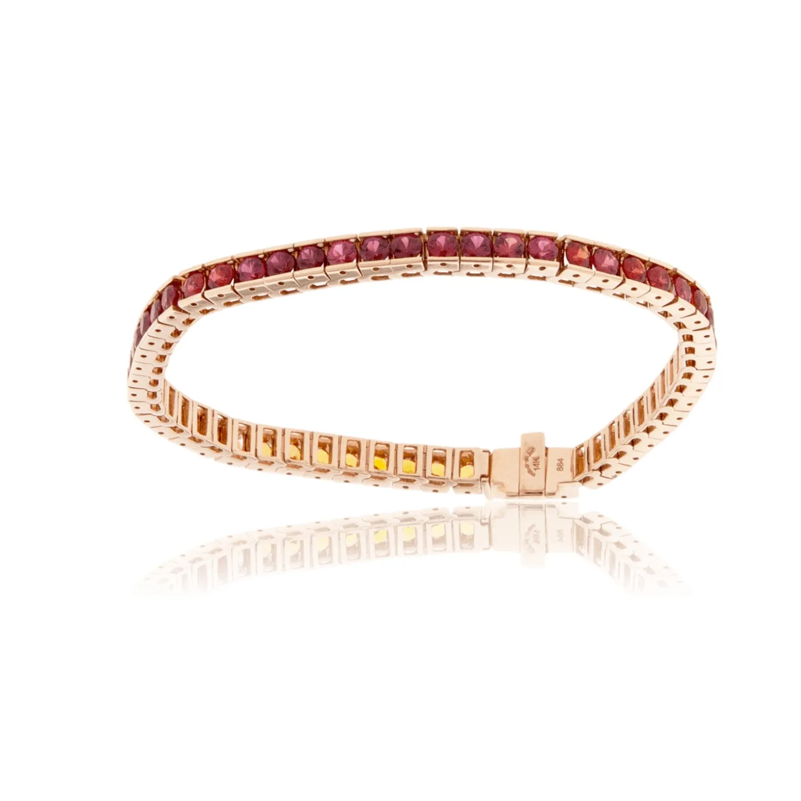 Sunset Sapphire Tennis Bracelet