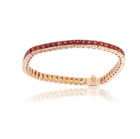 Sunset Sapphire Tennis Bracelet
