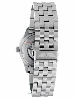 Swiss Army Mens AirBoss Mechanical - Black Dial - Stainless - Date Window