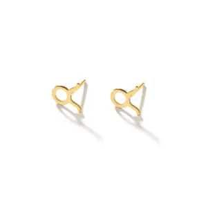 Taurus Sign Stud Earrings