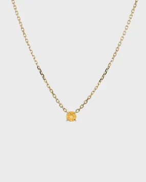 The Citrine Birthstone Necklace