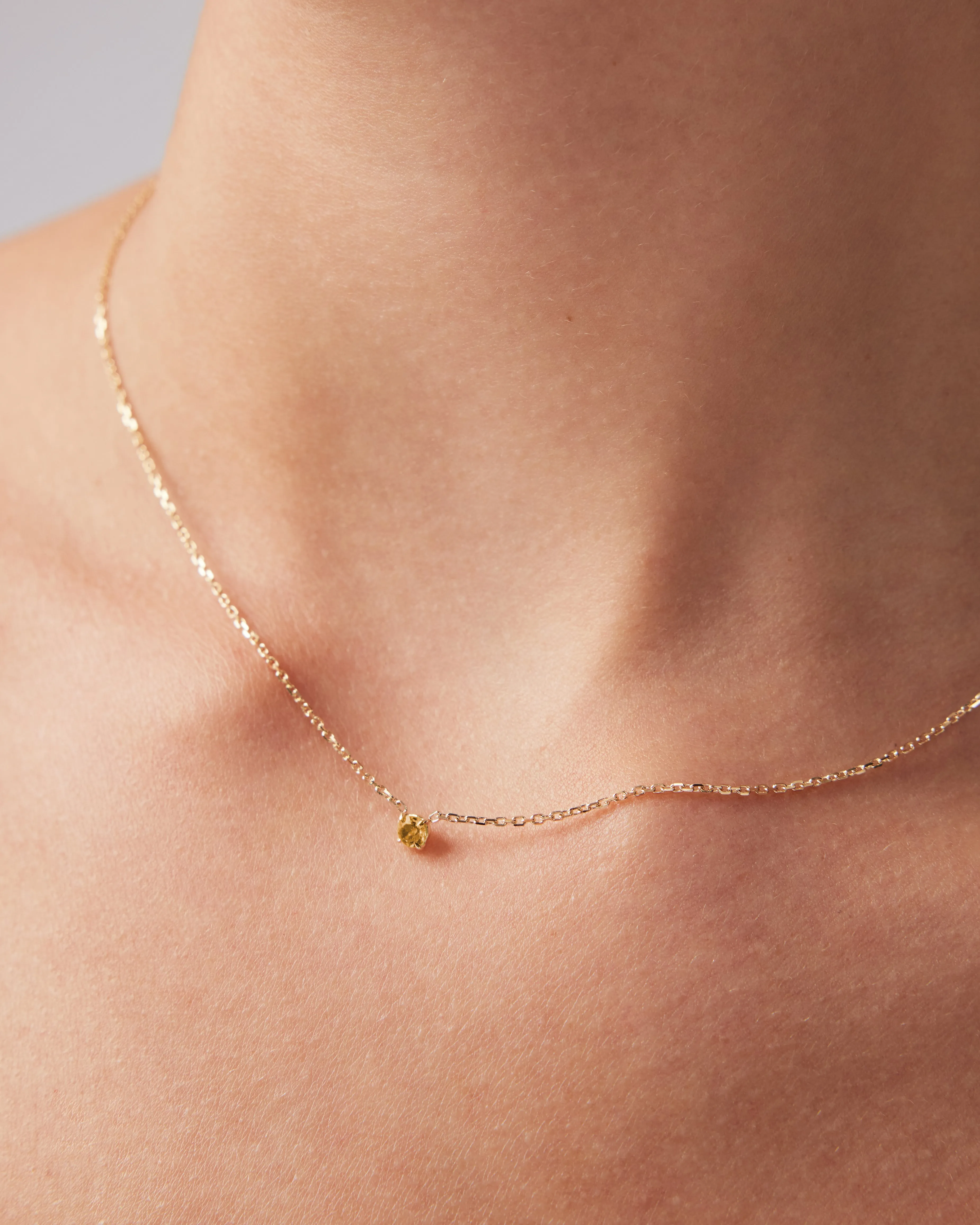The Citrine Birthstone Necklace
