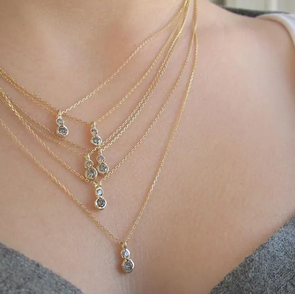 Twin Star Necklace