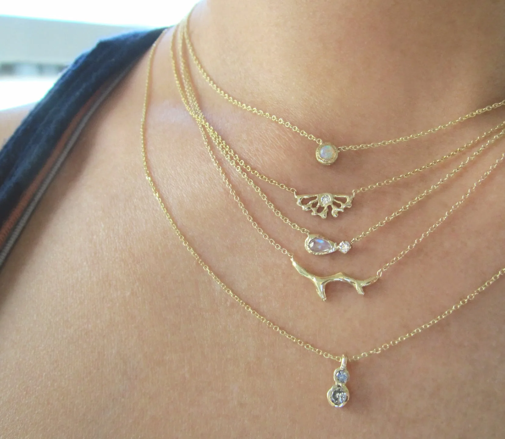Twin Star Necklace