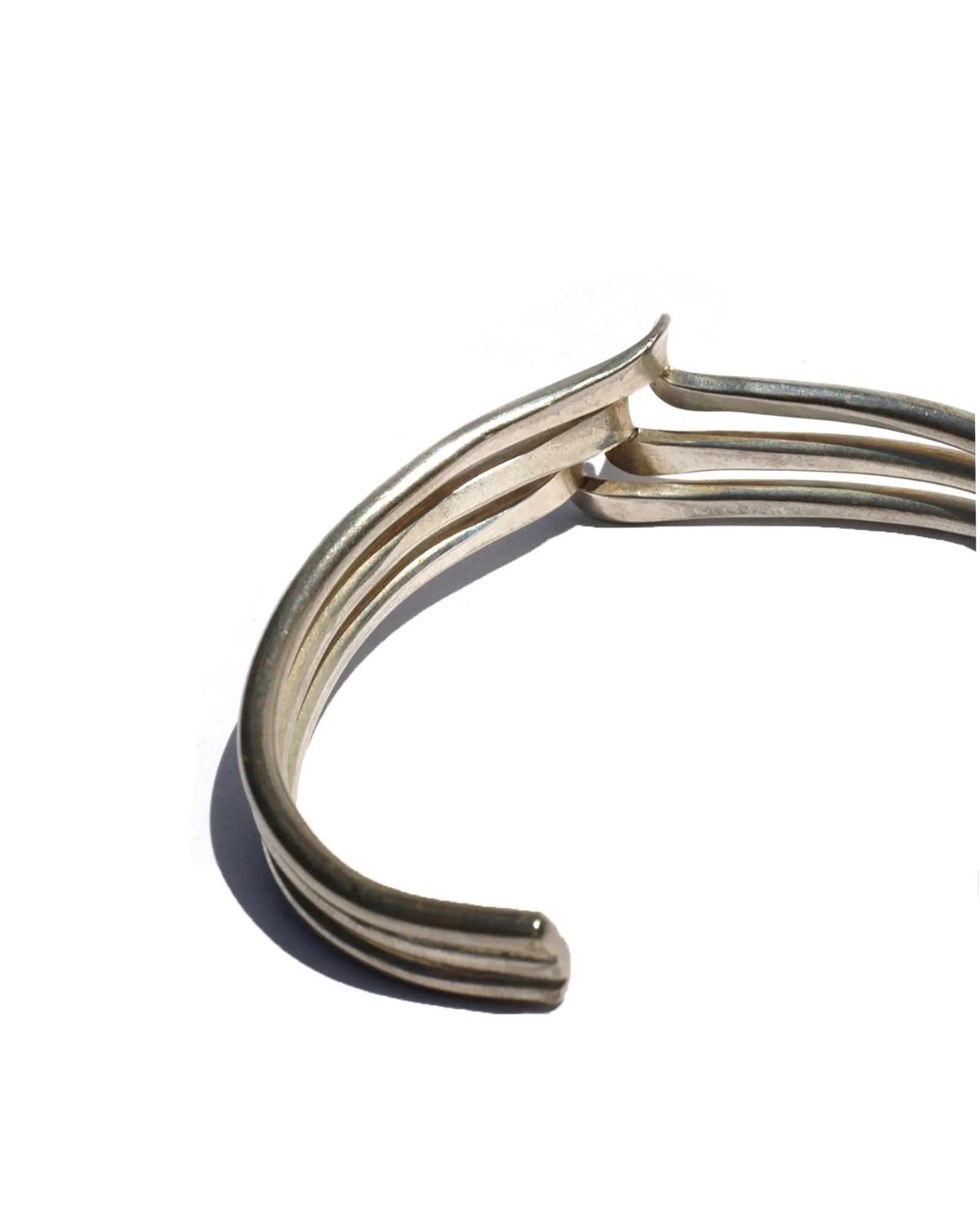 Twisted Silver Cuff Bracelet