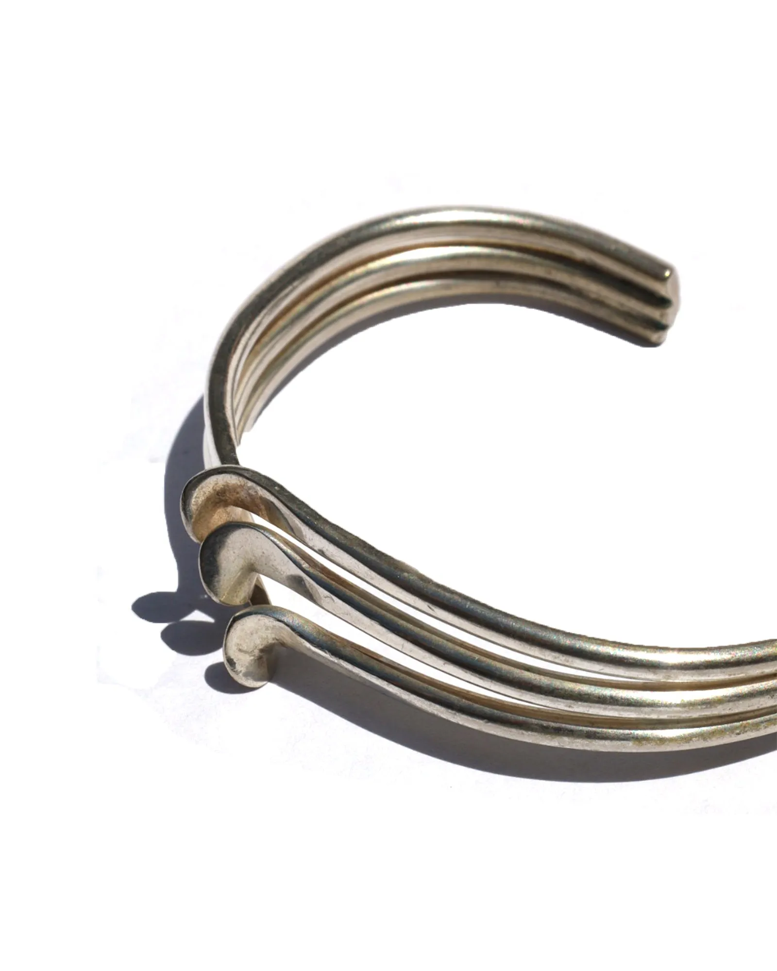 Twisted Silver Cuff Bracelet