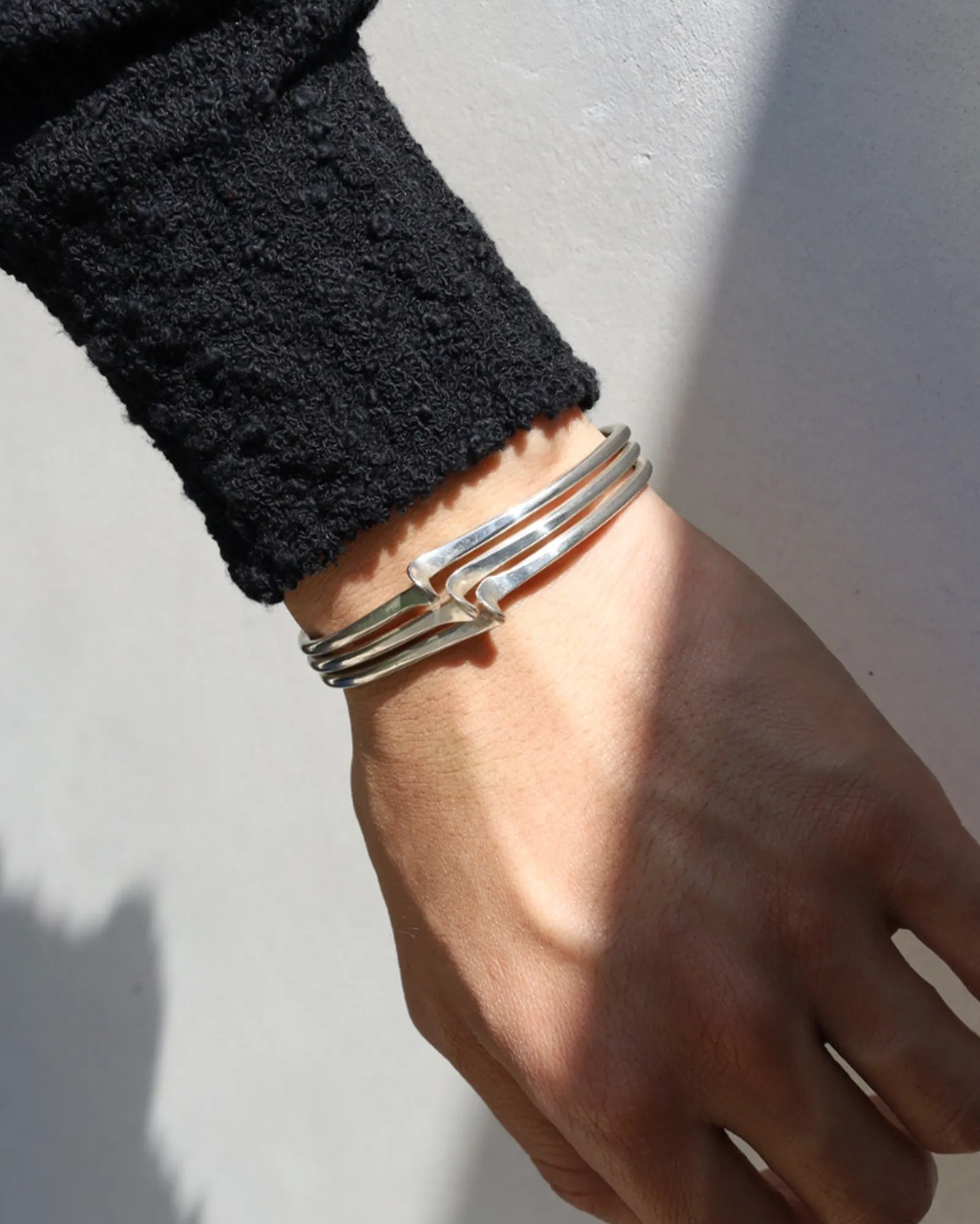 Twisted Silver Cuff Bracelet