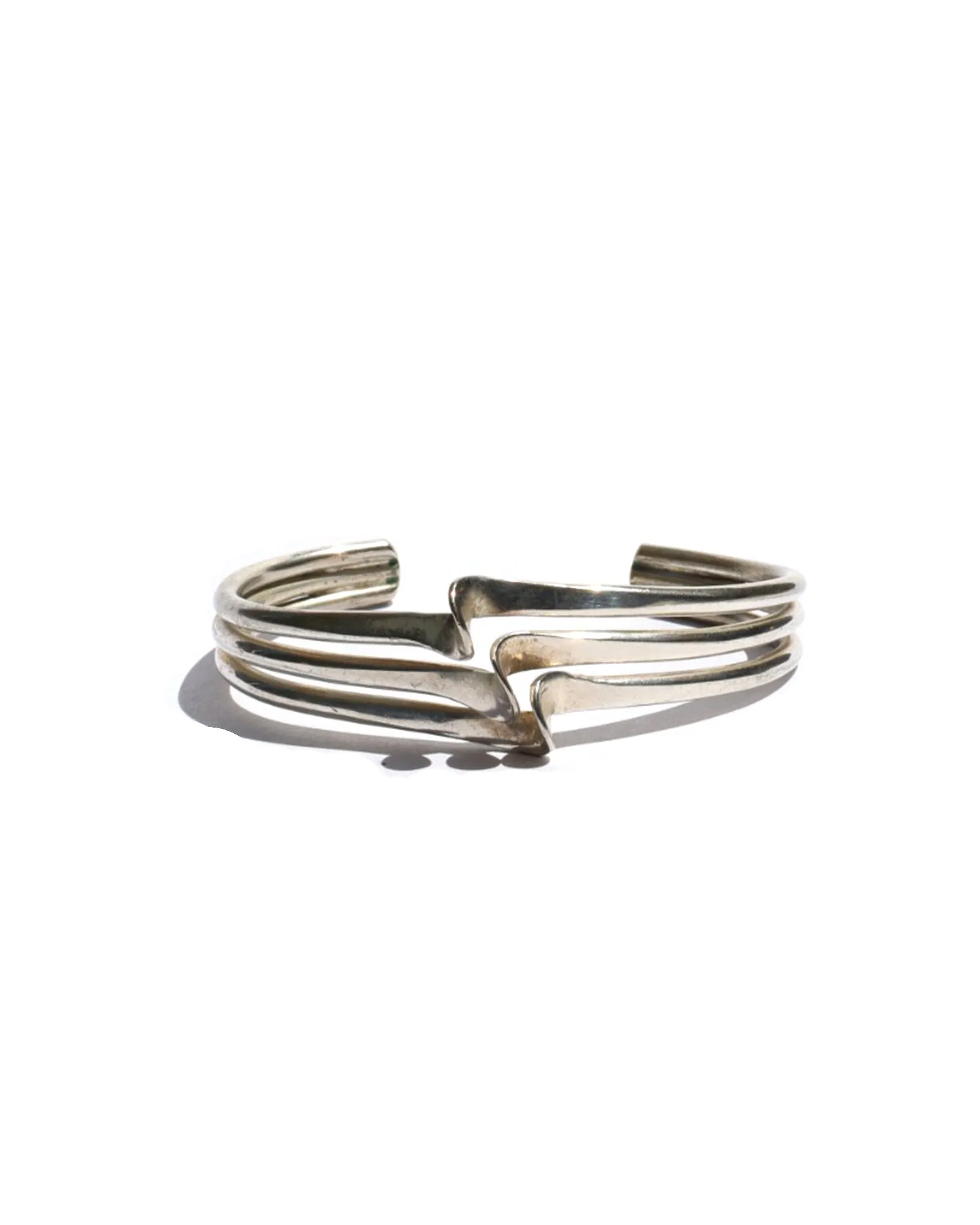 Twisted Silver Cuff Bracelet