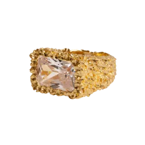 VC071 Rectangle Crystal Ring