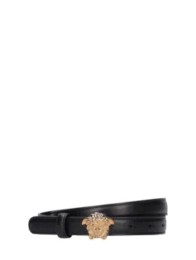 Versace   2cm Medusa leather belt 