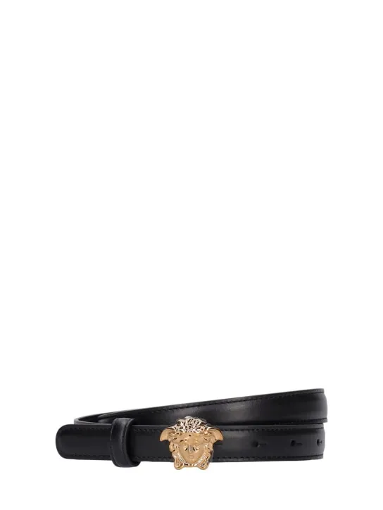 Versace   2cm Medusa leather belt 