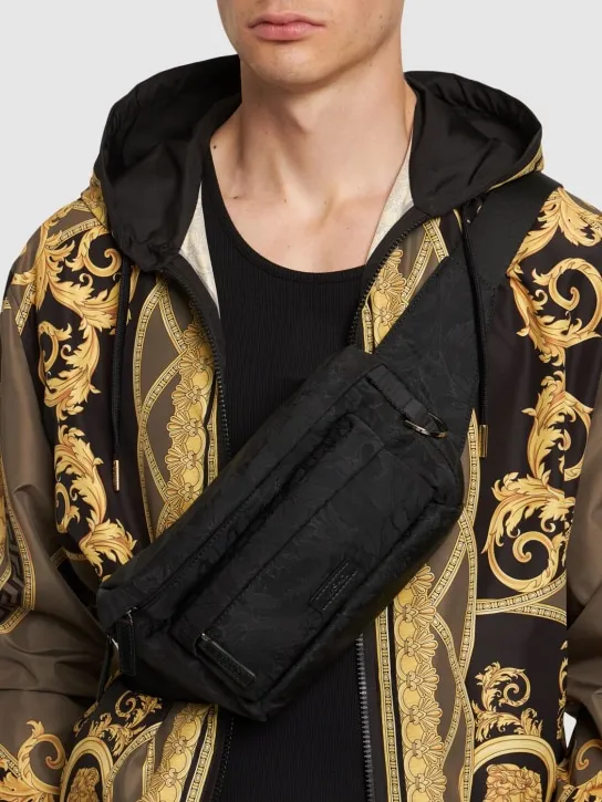 Versace   Barocco nylon belt bag 