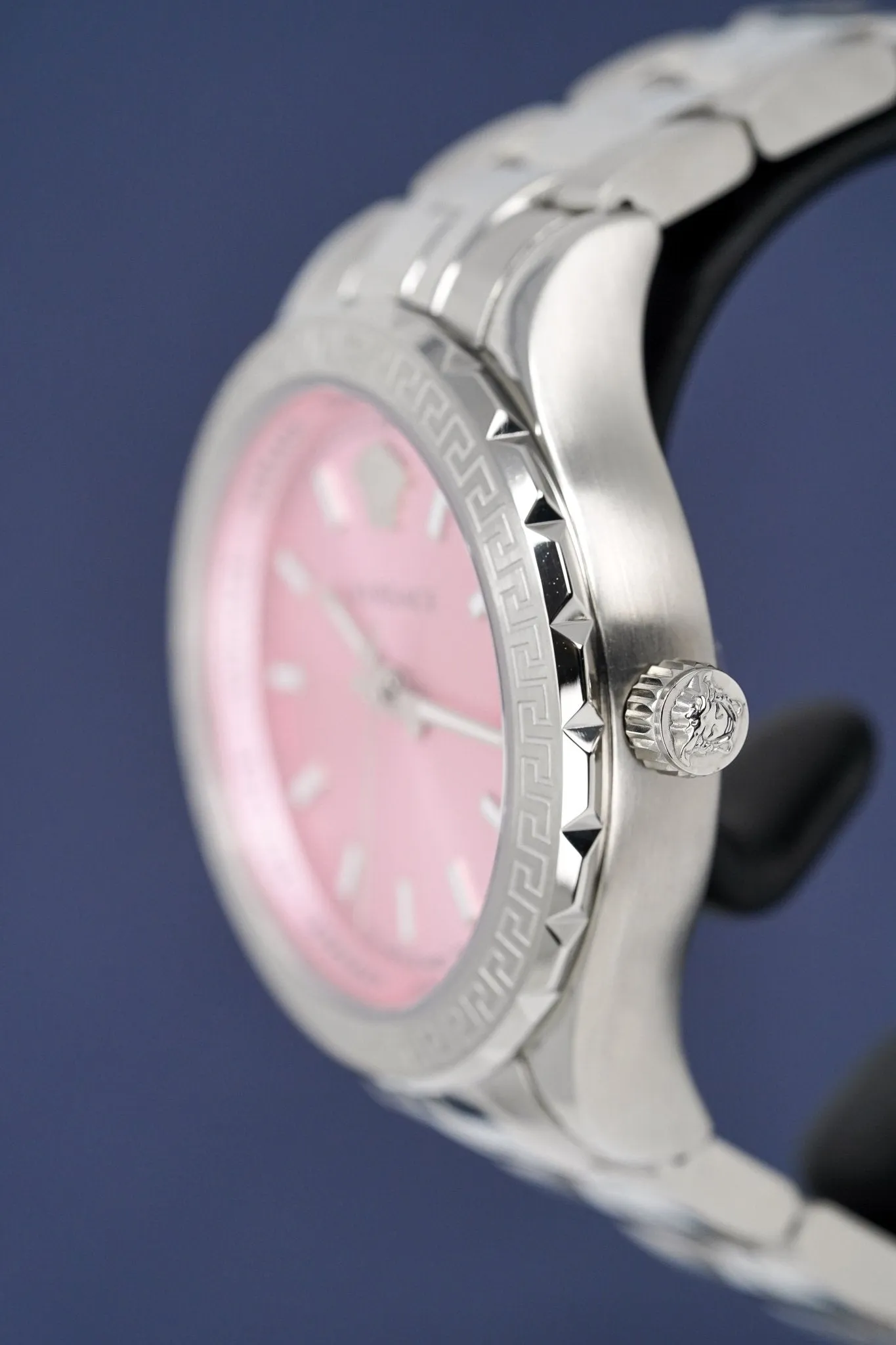 Versace Ladies Watch Hellenyium Pink Bracelet V12010015
