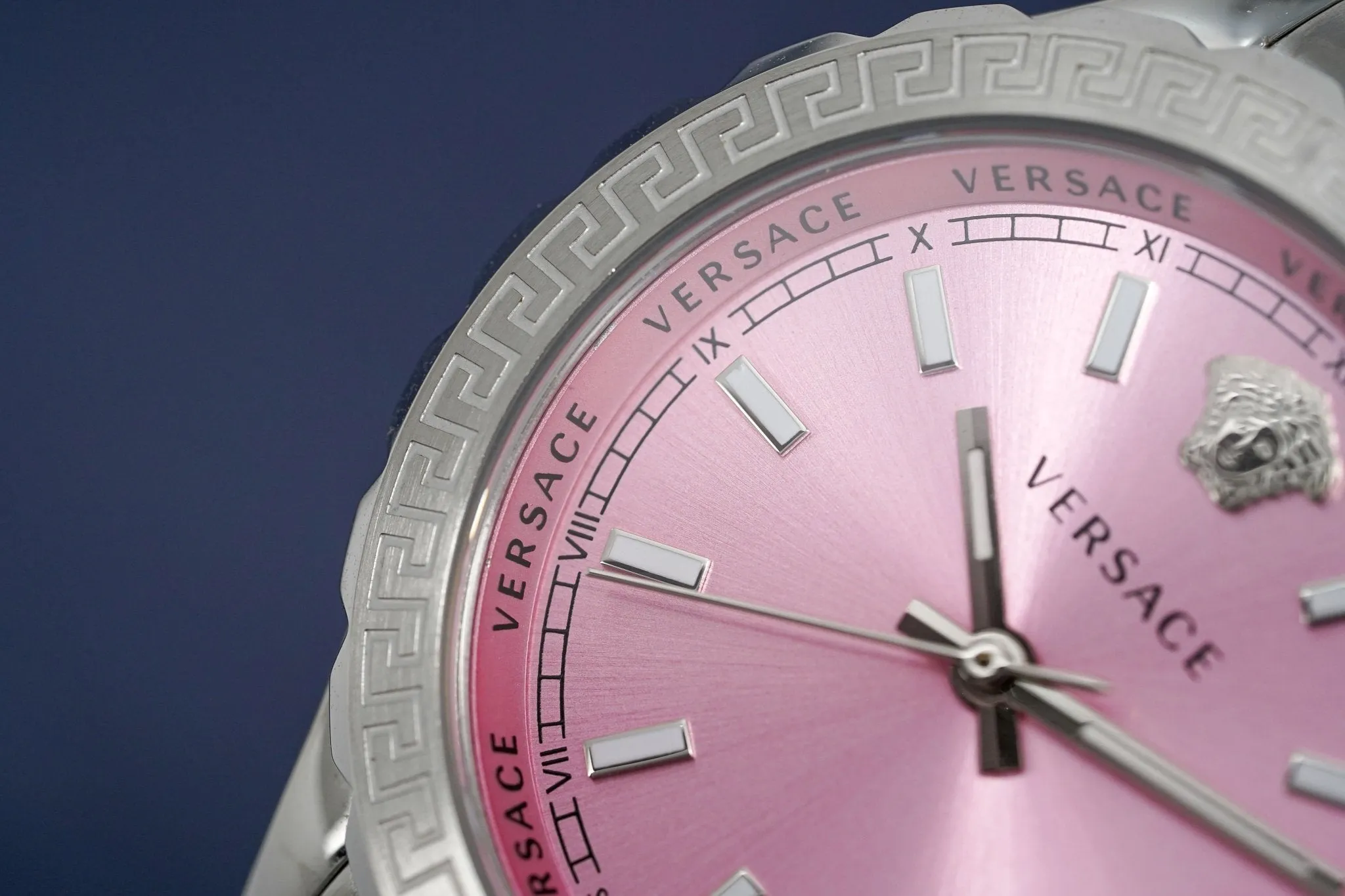 Versace Ladies Watch Hellenyium Pink Bracelet V12010015