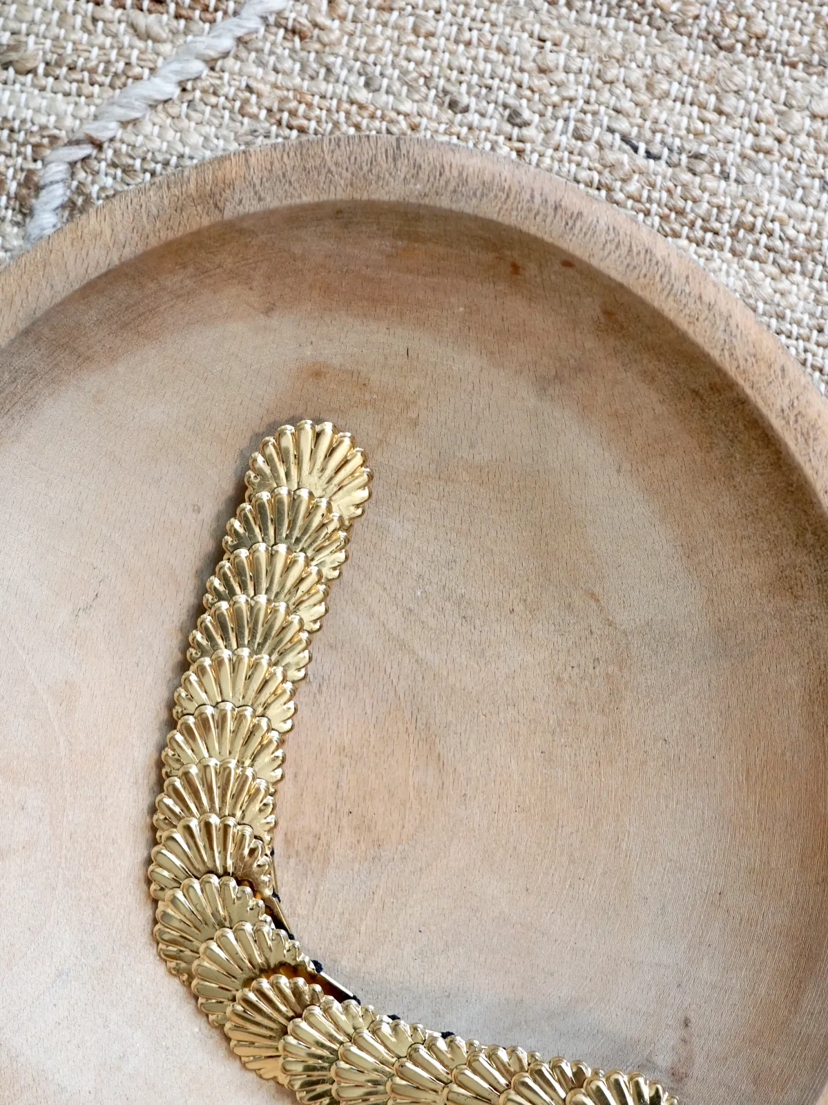 Vintage Gold Seashell Stretch Belt
