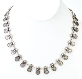 Vintage Turkish Small Coin Short Necklace