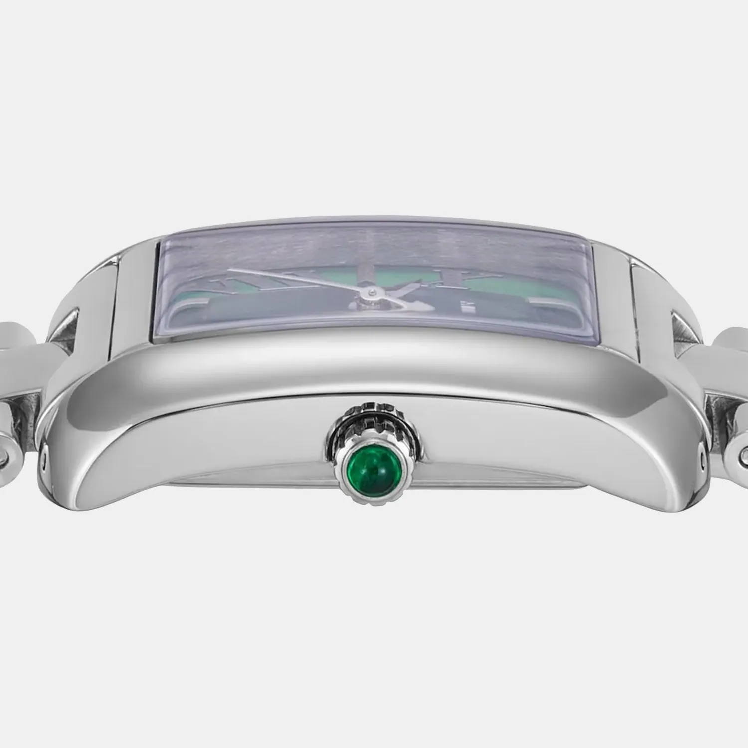 Women Quartz Green Dial Analog Stainless Steel Watch MK4832