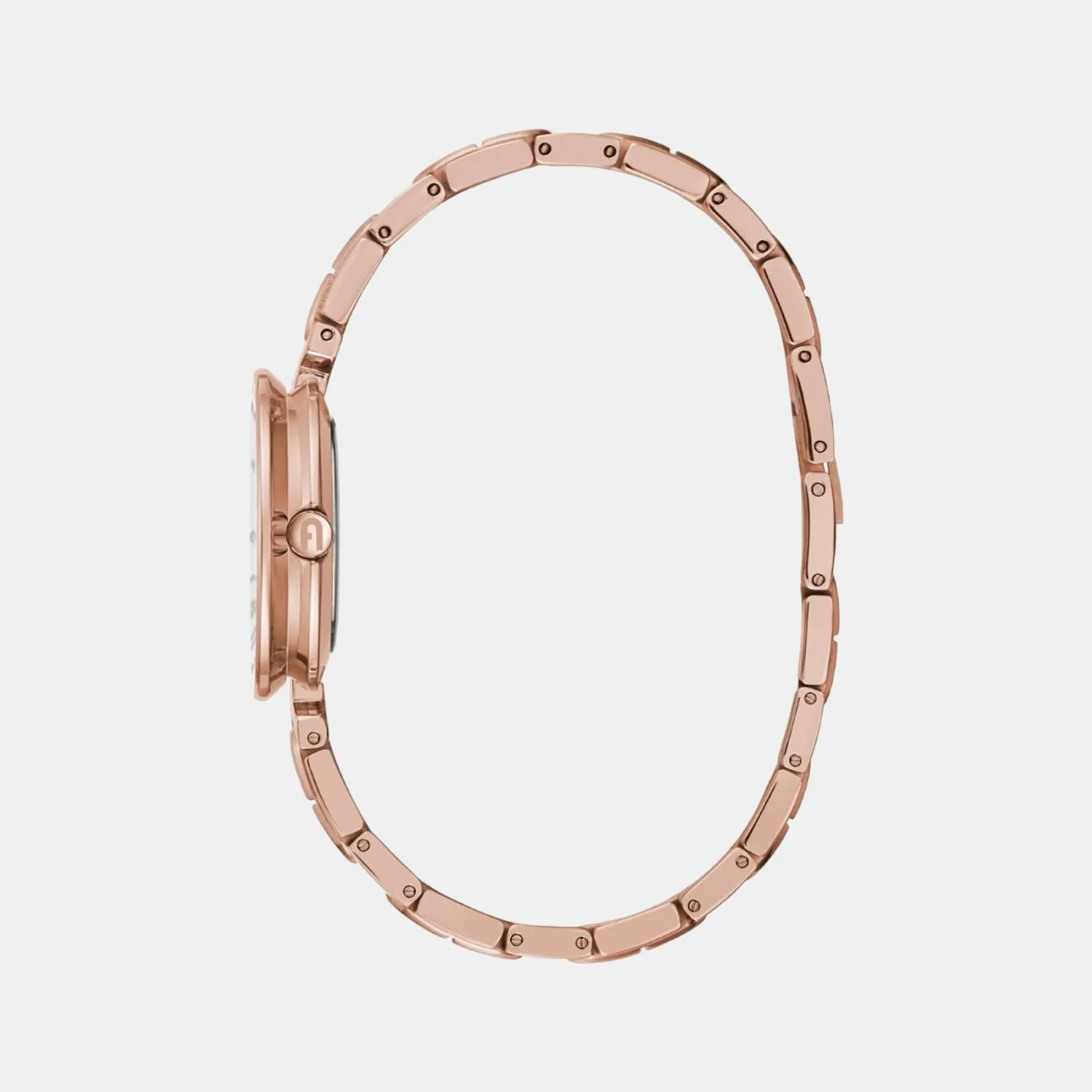 Women Rose Gold Analog Leather Watch WW00004008L3