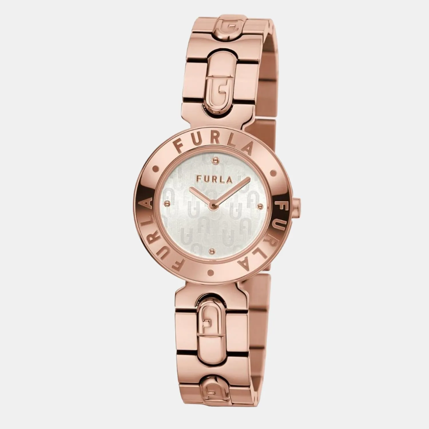 Women Rose Gold Analog Leather Watch WW00004008L3